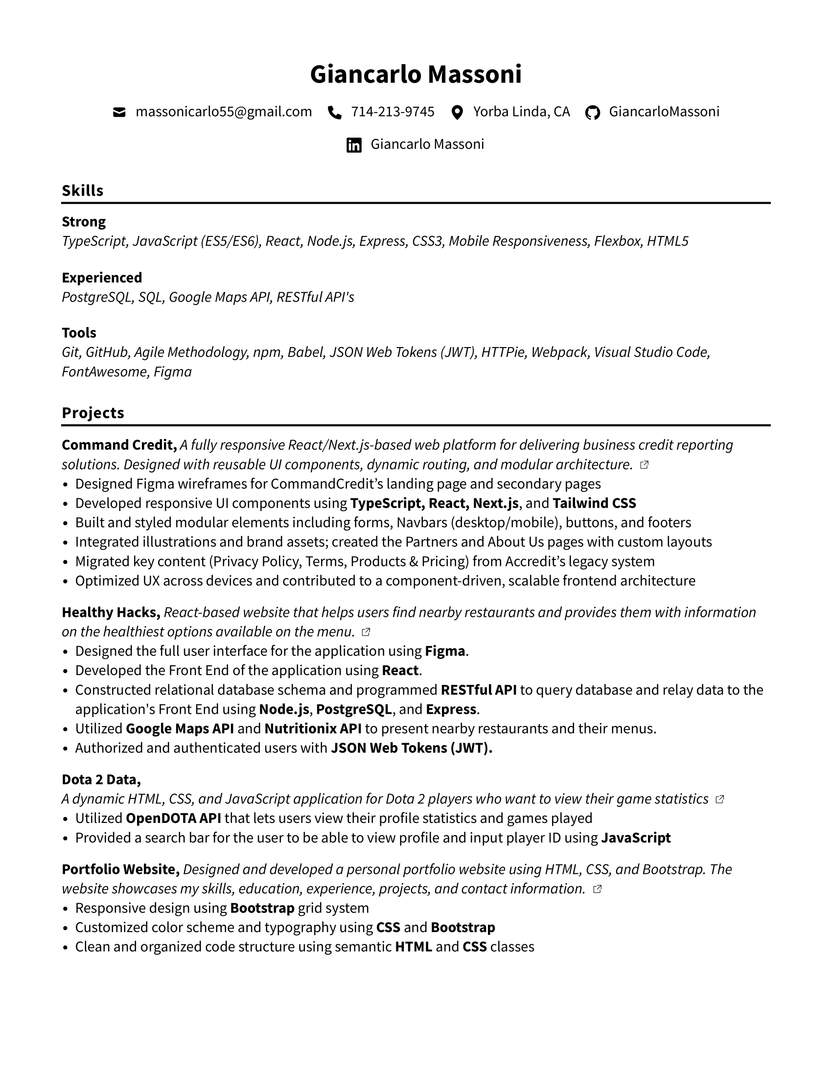 resume